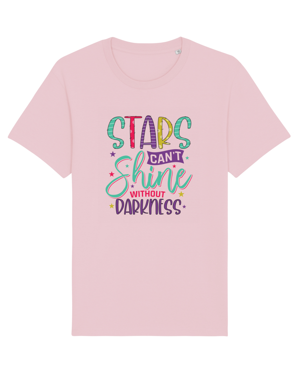Tricou mânecă scurtă Unisex Rocker Cotton Pink