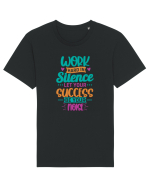 Work Hard In Silence Tricou mânecă scurtă Unisex Rocker