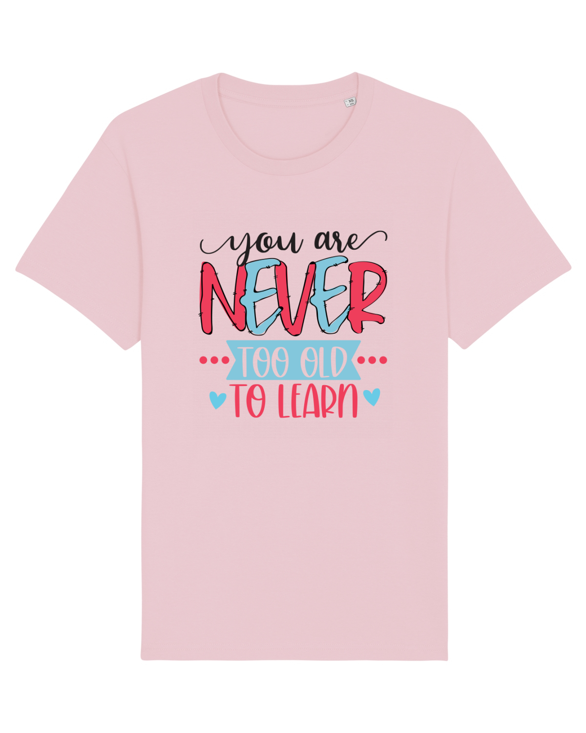 Tricou mânecă scurtă Unisex Rocker Cotton Pink