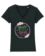 Your Only Limit Is You Tricou mânecă scurtă guler V Damă Evoker