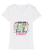 I Gotta Goop Heart But This Mouth Tricou mânecă scurtă guler V Damă Evoker