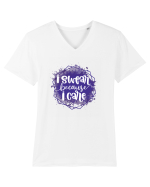 I Swear Because I Care Tricou mânecă scurtă guler V Bărbat Presenter