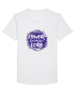 I Swear Because I Care Tricou mânecă scurtă guler larg Bărbat Skater