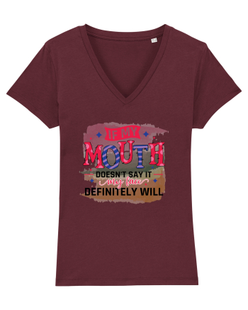 If My Mouth Doesn't Say It Burgundy