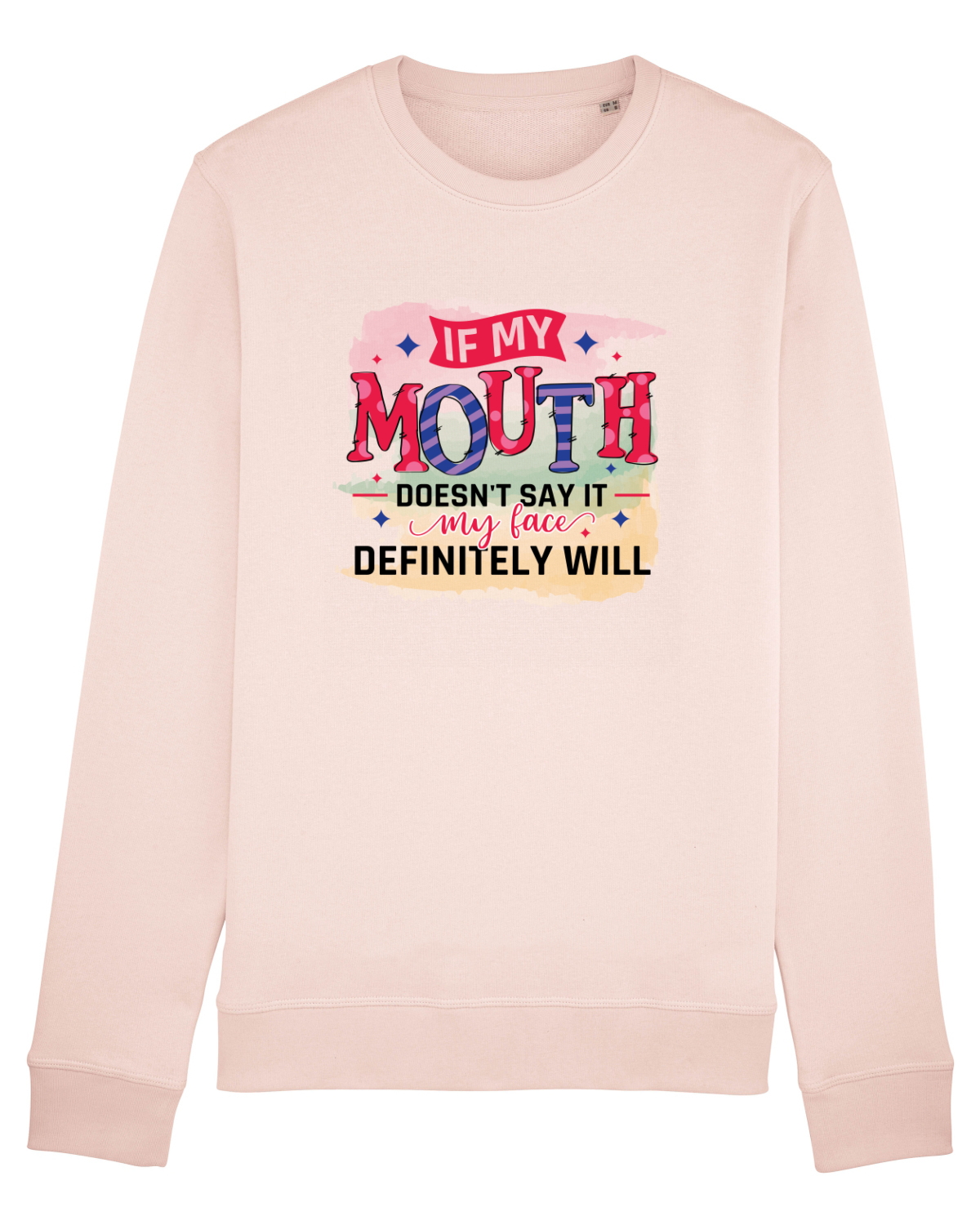Bluză mânecă lungă Unisex Rise Candy Pink