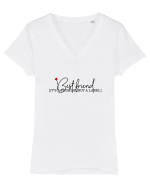 BEST FRIEND It's a Promise, Not a Label Tricou mânecă scurtă guler V Damă Evoker