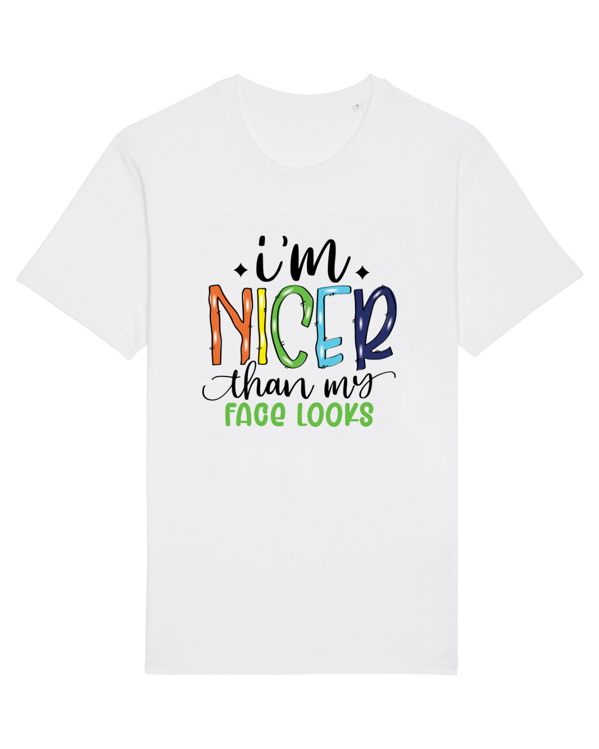 Tricou mânecă scurtă Unisex Rocker White