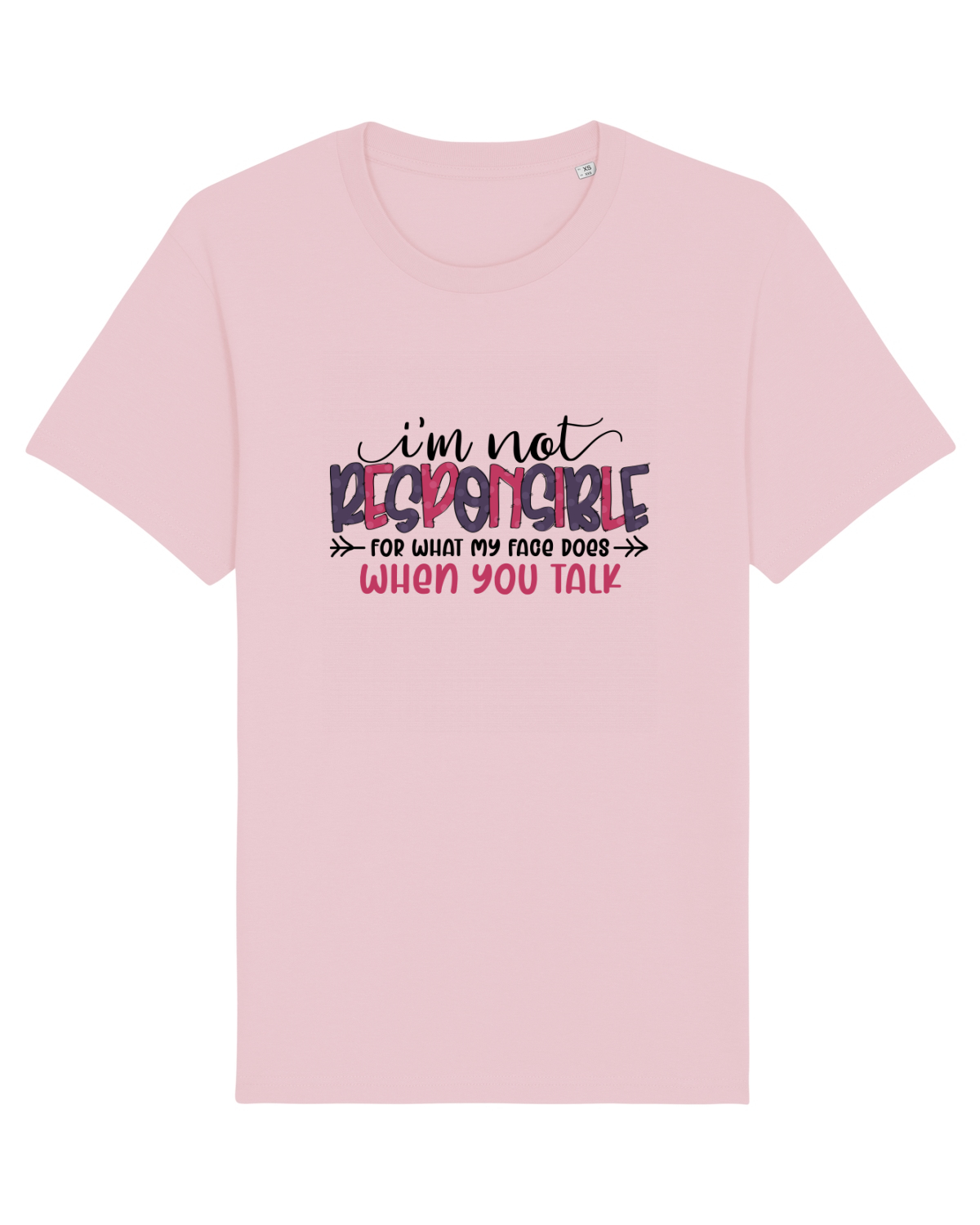 Tricou mânecă scurtă Unisex Rocker Cotton Pink