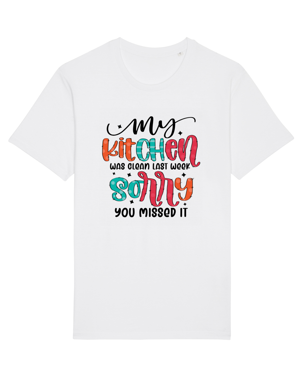 Tricou mânecă scurtă Unisex Rocker White