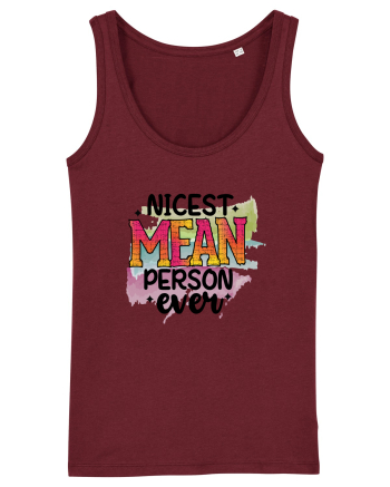 Nicest Mean Pearson Ever Burgundy