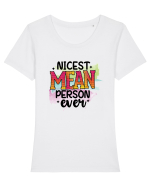 Nicest Mean Pearson Ever Tricou mânecă scurtă guler larg fitted Damă Expresser