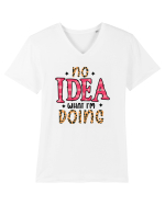 No Idea What I'm Doing Tricou mânecă scurtă guler V Bărbat Presenter