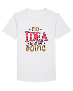 No Idea What I'm Doing Tricou mânecă scurtă guler larg Bărbat Skater