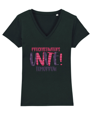 Procrastinators Unite Tomorrow Black