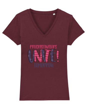 Procrastinators Unite Tomorrow Burgundy