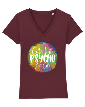 Psycho But Cute Burgundy