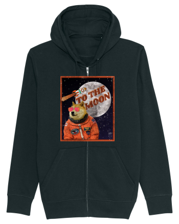 To The moon  Dogecoin Astronaut  Black
