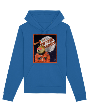 To The moon  Dogecoin Astronaut  Royal Blue