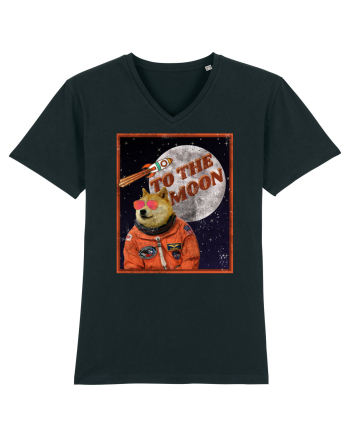 To The moon  Dogecoin Astronaut  Black