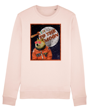 To The moon  Dogecoin Astronaut  Candy Pink