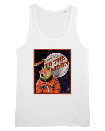 To The moon  Dogecoin Astronaut  White