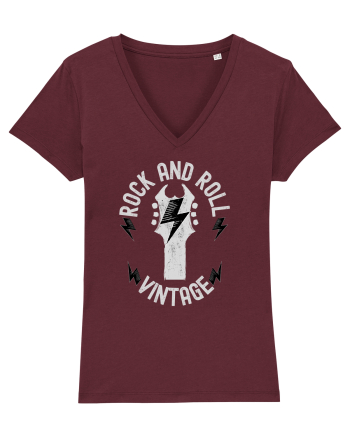 Rock And Roll Vintage Burgundy