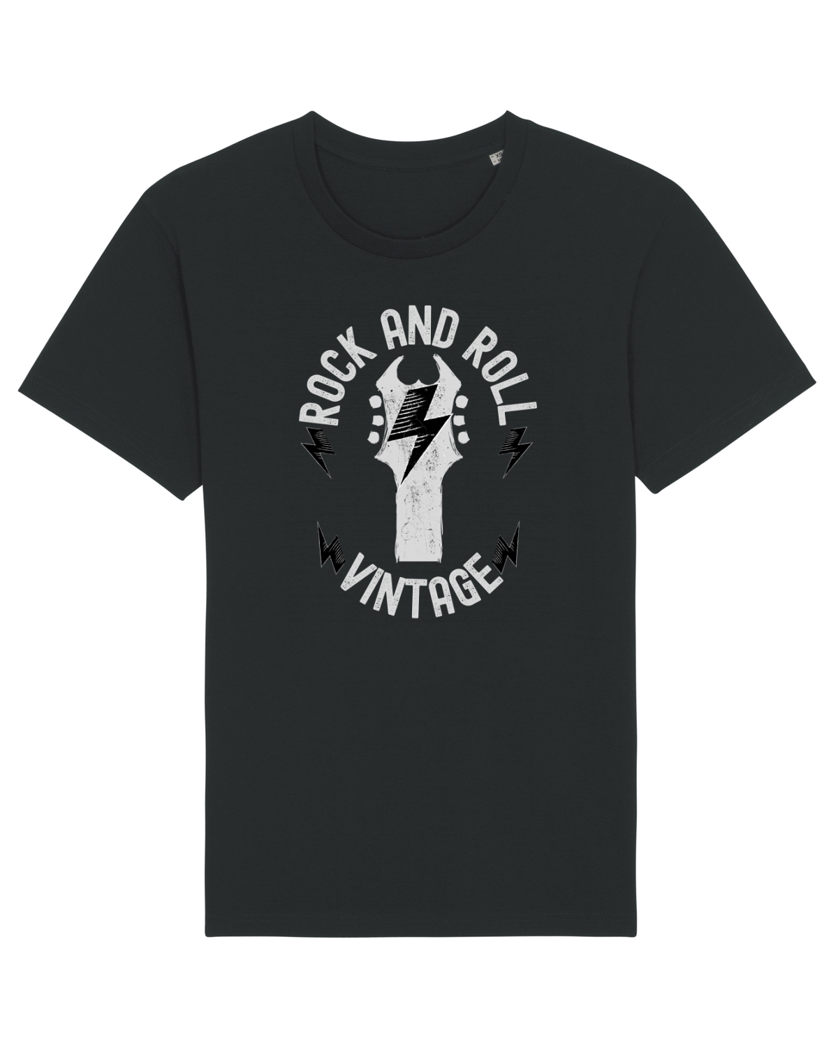Tricou mânecă scurtă Unisex Rocker Black