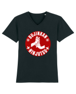 Bujinkan Ninjutsu  Tricou mânecă scurtă guler V Bărbat Presenter