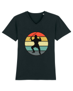  Ninja  Shadow.Ninjutsu Tricou mânecă scurtă guler V Bărbat Presenter