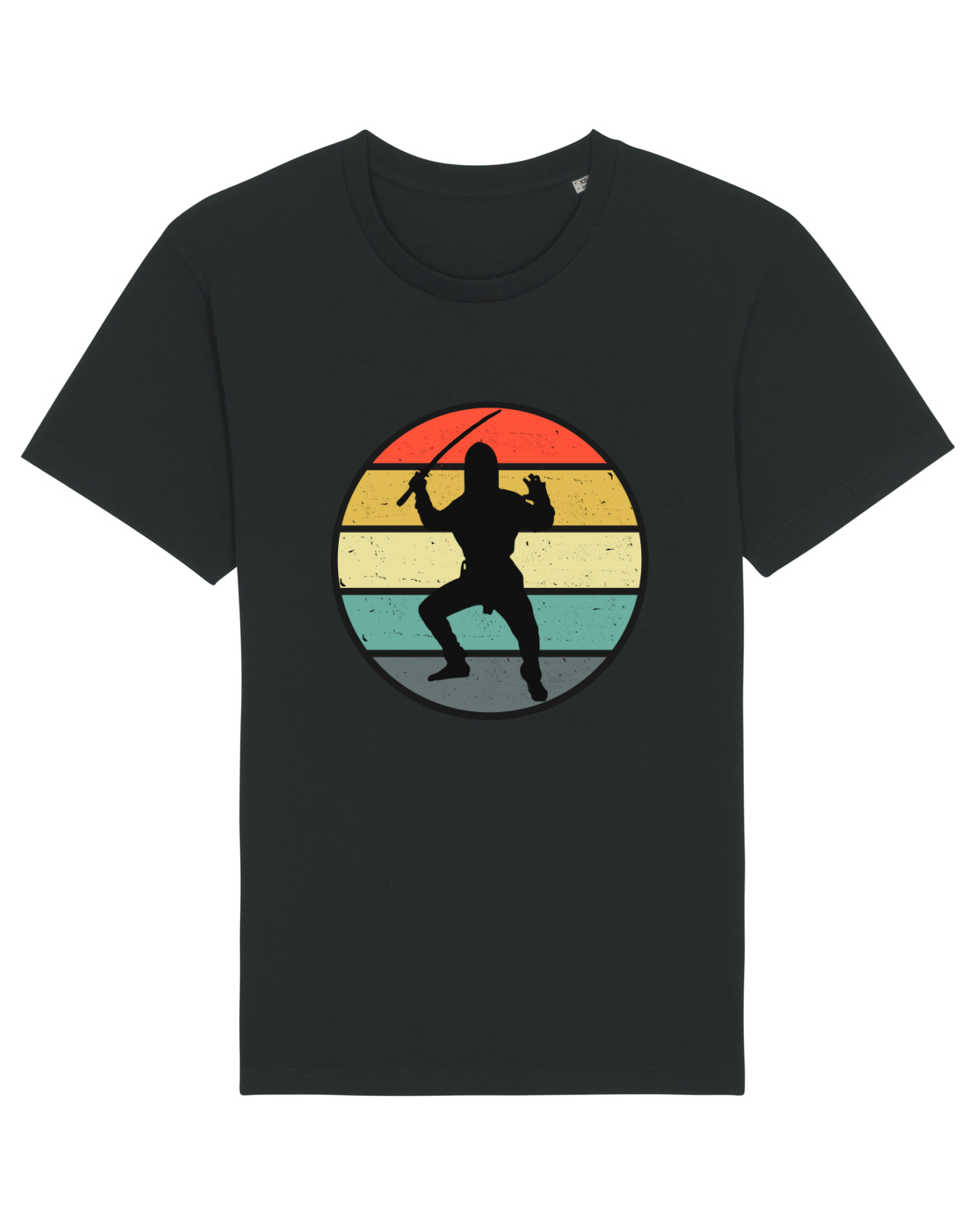 Tricou mânecă scurtă Unisex Rocker Black