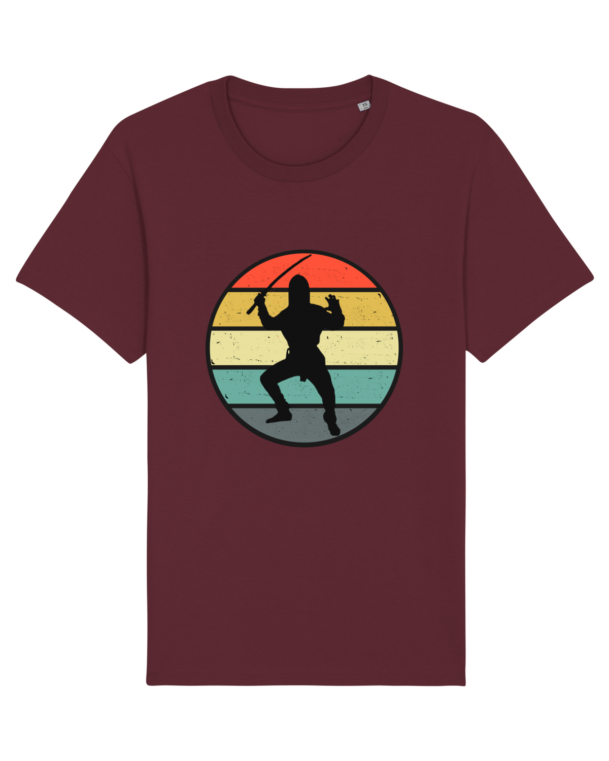 Tricou mânecă scurtă Unisex Rocker Burgundy