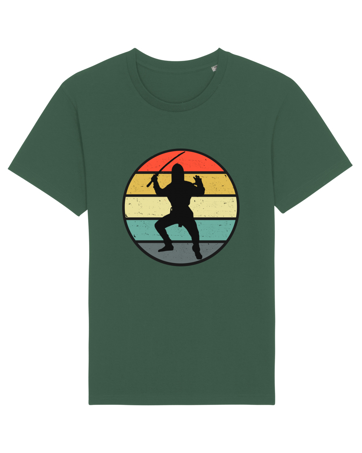 Tricou mânecă scurtă Unisex Rocker Bottle Green