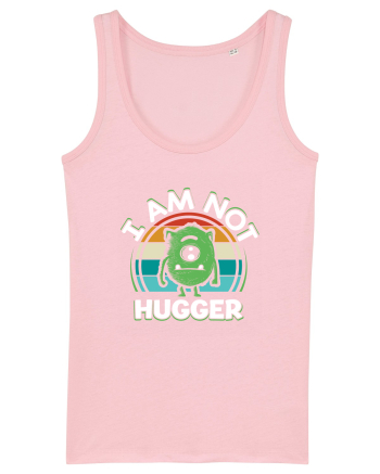 I Am Not Hugger Cotton Pink