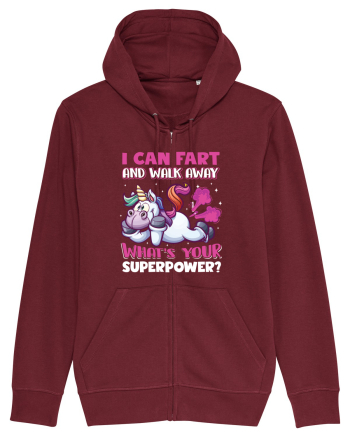 Funny Unicorn Superpower Burgundy