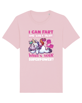 Funny Unicorn Superpower Cotton Pink