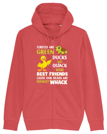 Turtles And Ducks Carmine Red