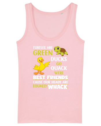 Turtles And Ducks Cotton Pink