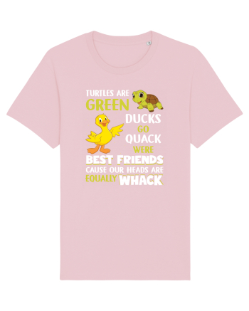 Turtles And Ducks Cotton Pink