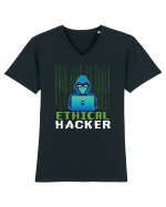 Ethical Hacker Tricou mânecă scurtă guler V Bărbat Presenter