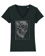 Flames Tricou mânecă scurtă guler V Damă Evoker