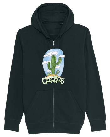 Summer Breeze - Watercolor Cactus Black