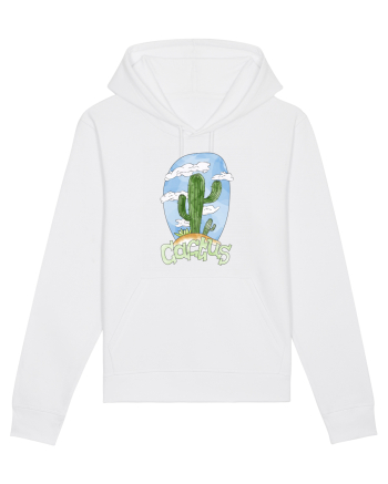Summer Breeze - Watercolor Cactus White