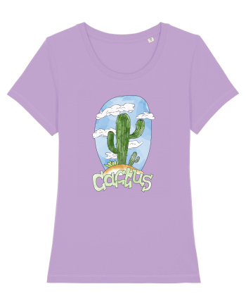 Summer Breeze - Watercolor Cactus Lavender Dawn