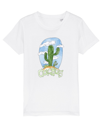 Summer Breeze - Watercolor Cactus White