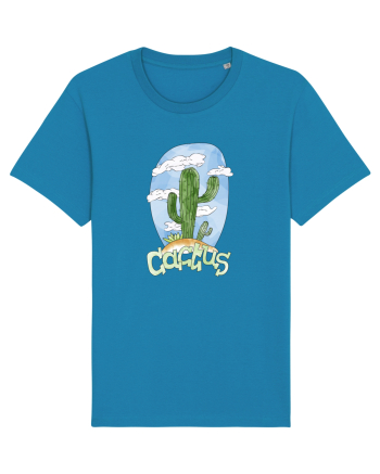 Summer Breeze - Watercolor Cactus Azur