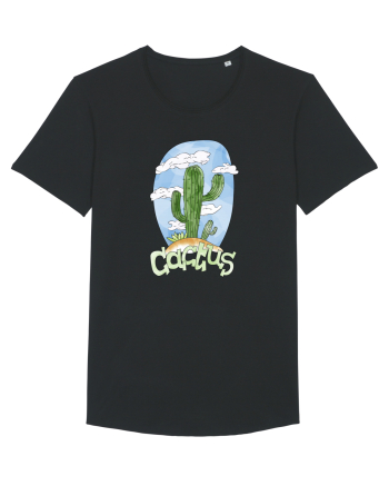 Summer Breeze - Watercolor Cactus Black
