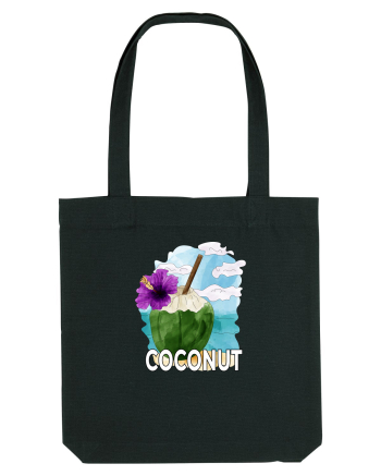 Summer Breeze - Watercolor Nucă de Cocos Black