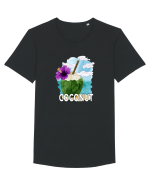 Summer Breeze - Watercolor Nucă de Cocos Tricou mânecă scurtă guler larg Bărbat Skater