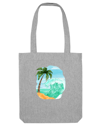 Summer Breeze - Watercolor  Wave (Val) Heather Grey