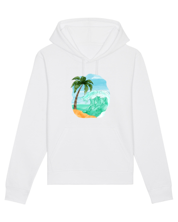 Summer Breeze - Watercolor  Wave (Val) White